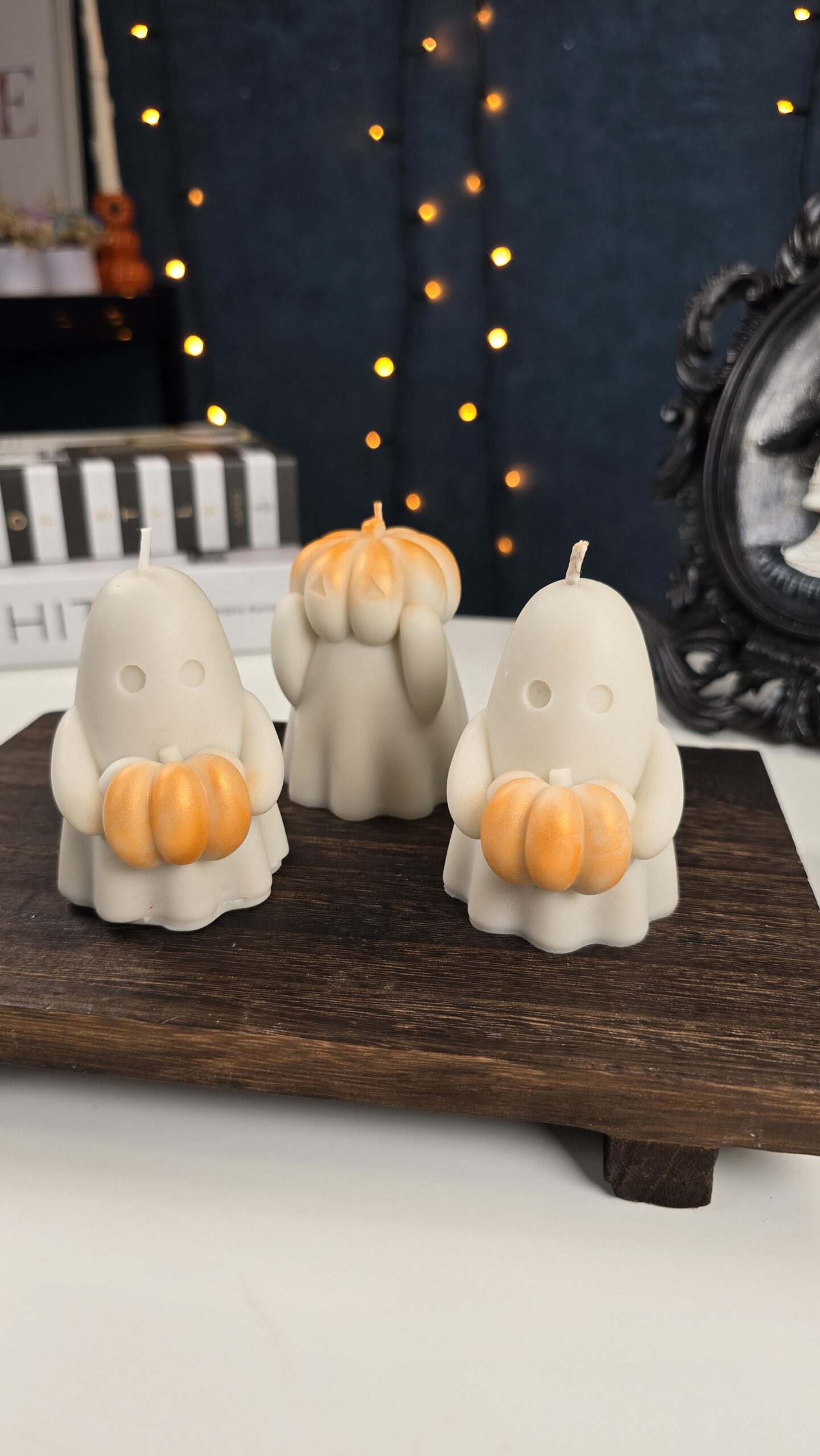 20250911_120443 Ghost Candle Set of 3