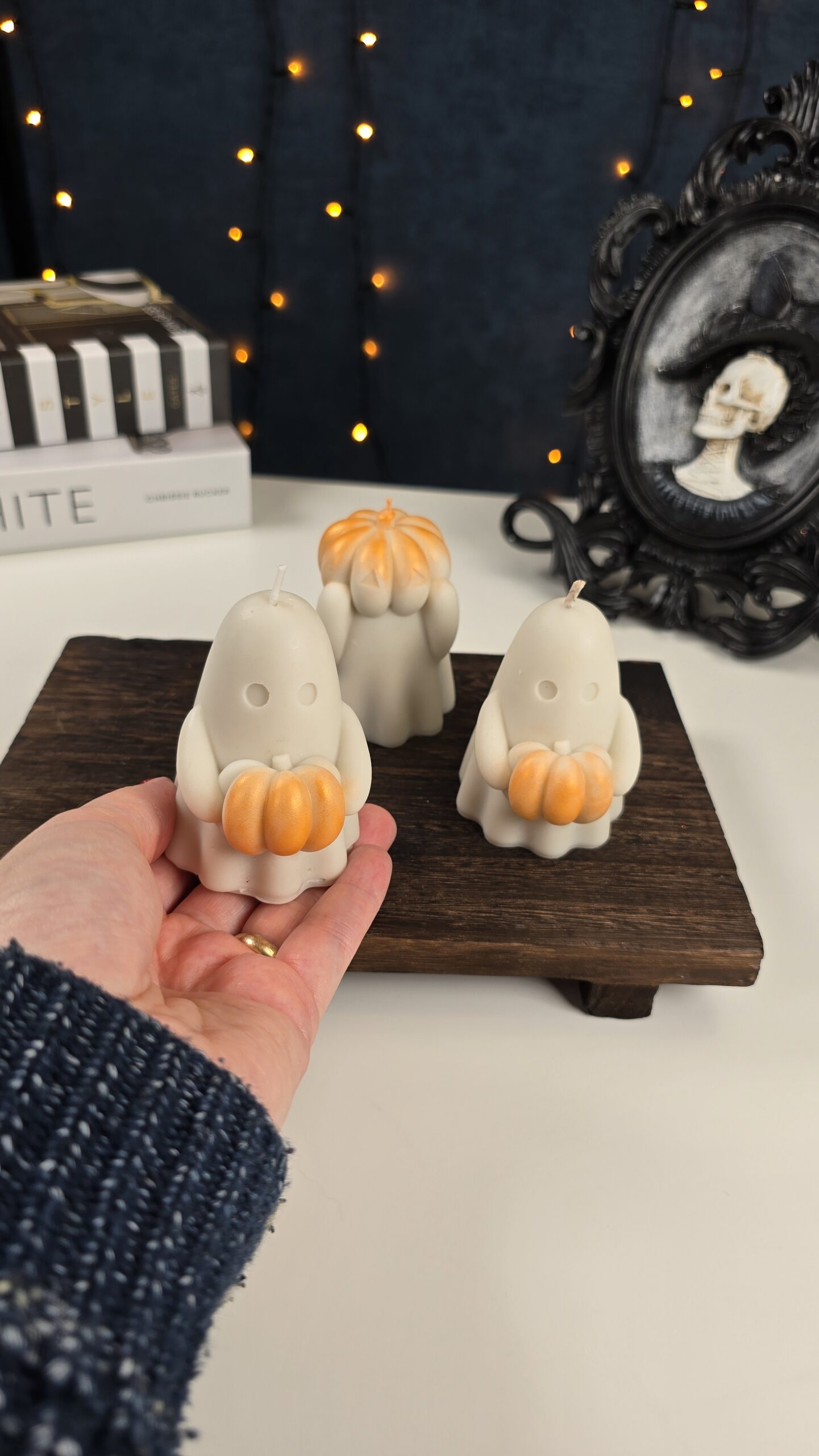 20250911_120526 Ghost Candle Set of 3