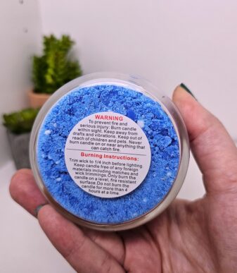 Handmade Dessert Candle: Blue Mulberry & Raspberry Whipped Cream