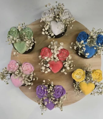 Mini Heart & Flower Favors Jar