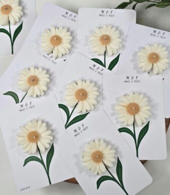 Daisy Blossom Wedding Favor Candle