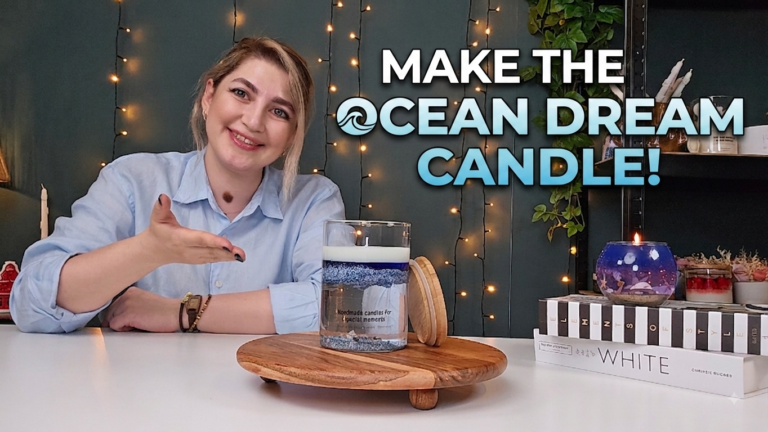Have you ever wanted to create a candle that looks like a little piece of the ocean?