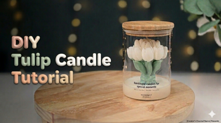 How to Make a Stunning Tulip Candle, DIY Tulip Flower Candle Tutorial🌷🕯️